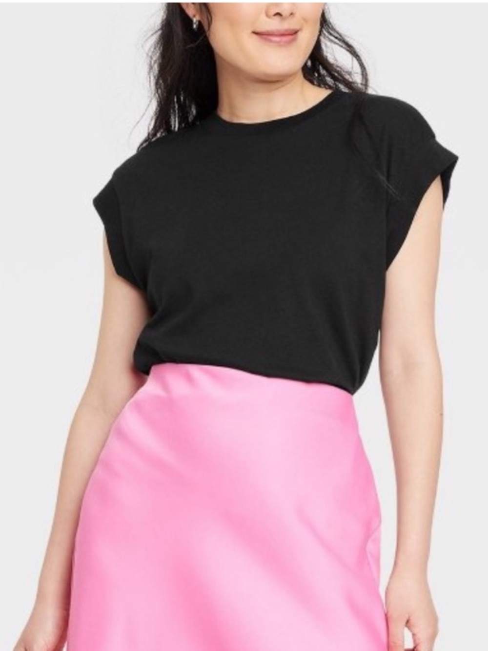 a new day Black Muscle Tee for Women